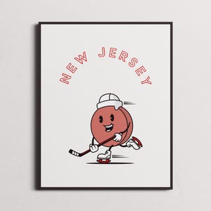 New Jersey Devils Stampa / Arte murale / Poster vintage / Devils Hockey
