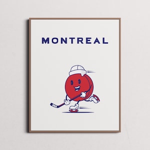 Montreal CanadiensPrint | Wall Art | Vintage Poster | Canadiens Hockey