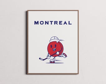 Montreal CanadiensPrint | Wall Art | Vintage Poster | Canadiens Hockey