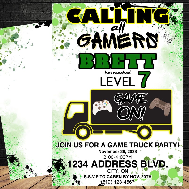 Game Truck Party - Etsy