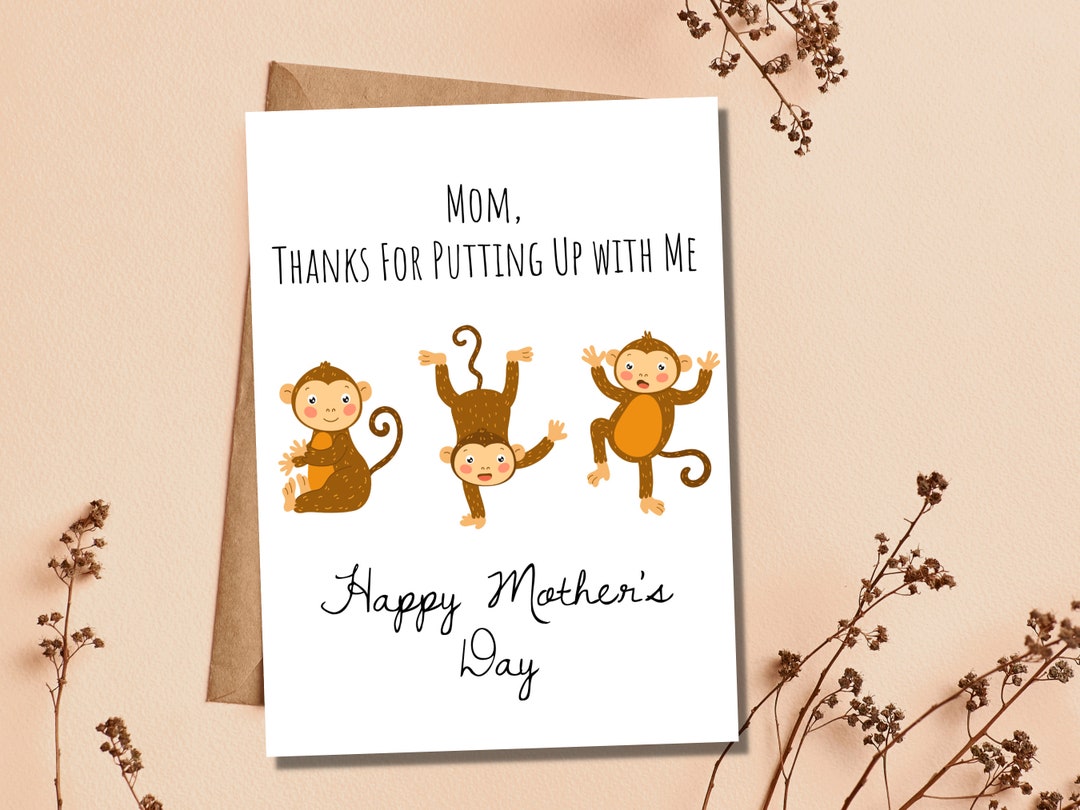 PRINTABLE Mother's Day Card Funny Card for Mom Cute Card for Mother ...