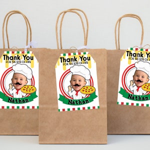 Pizza Koch Party Tags Geburtstag Gastgeschenk Tags Benutzerdefinierte Danke Karte Italienisch Geburtstag Pizza Koch Geburtstag Printable Personalisiert