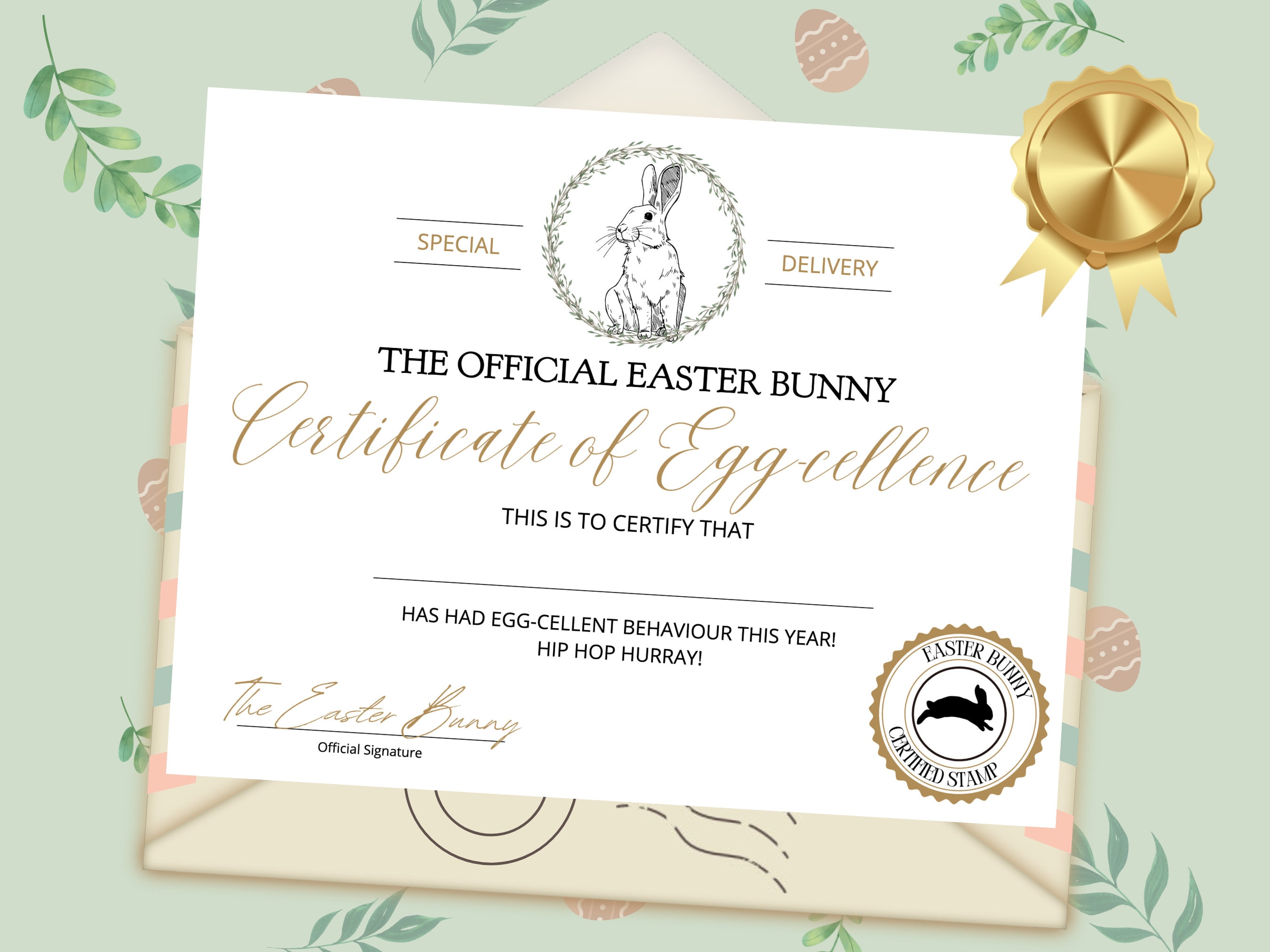Editable Official Easter Bunny Letter Bundle From the Desk of - Etsy ...