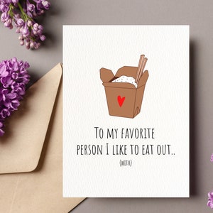 IMPRIMER vilain anniversaire carte amour carte pour femme drôle carte pour petite amie pour sa carte d’anniversaire chose préférée à manger téléchargement immédiat
