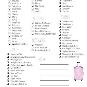 Ultimate Packing List