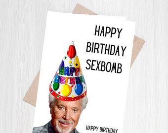 Tom Jones Birthday Card - Etsy UK