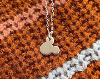 Dainty Mouse Necklace | 14K Gold Filled | Rose Gold | Sterling Silver | Minimalist Necklace