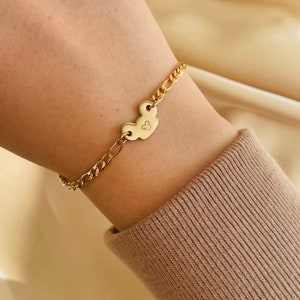 Gold Mouse Ears Bracelet | Dainty 14K Gold Bracelet | Minimalist Jewelry
