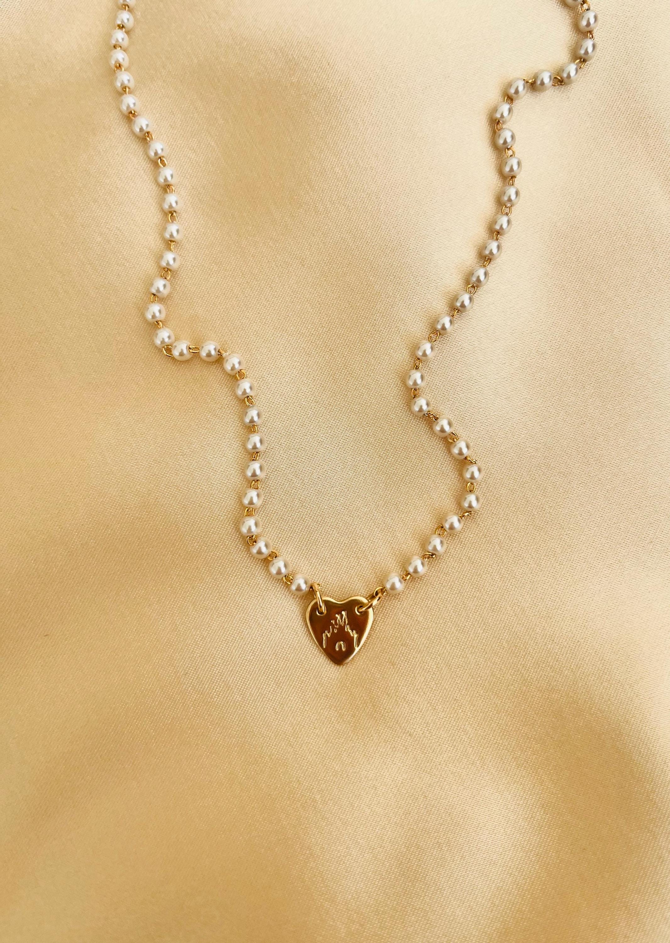 Stamped Castle Choker | Dainty 14K Gold Necklace | Sterling Silver 