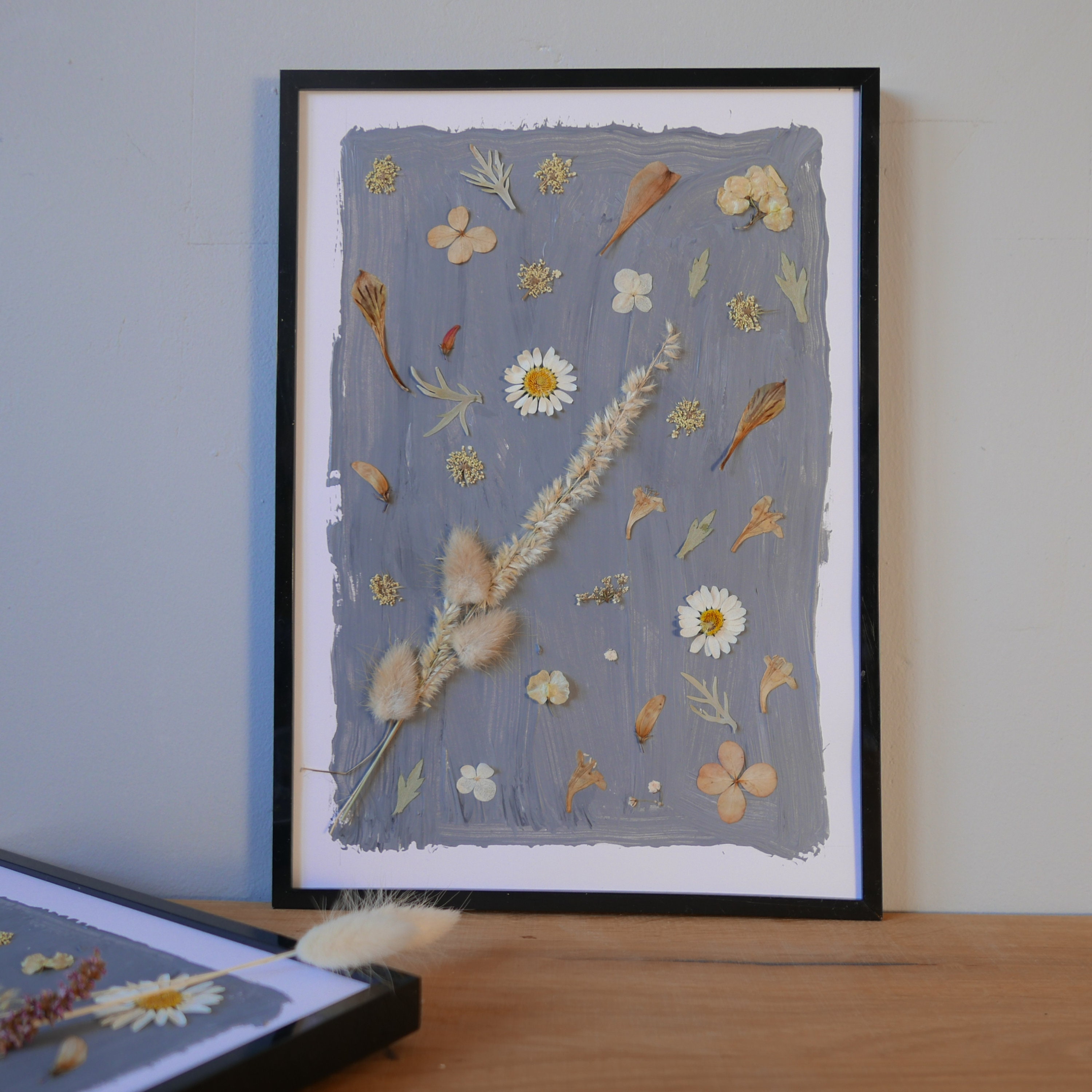 Herbier sur Fond Gris