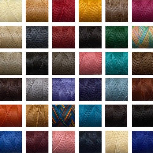 Italian SLAM Thread 0.6mm Waxed Braided Polyester Sewing Etsy