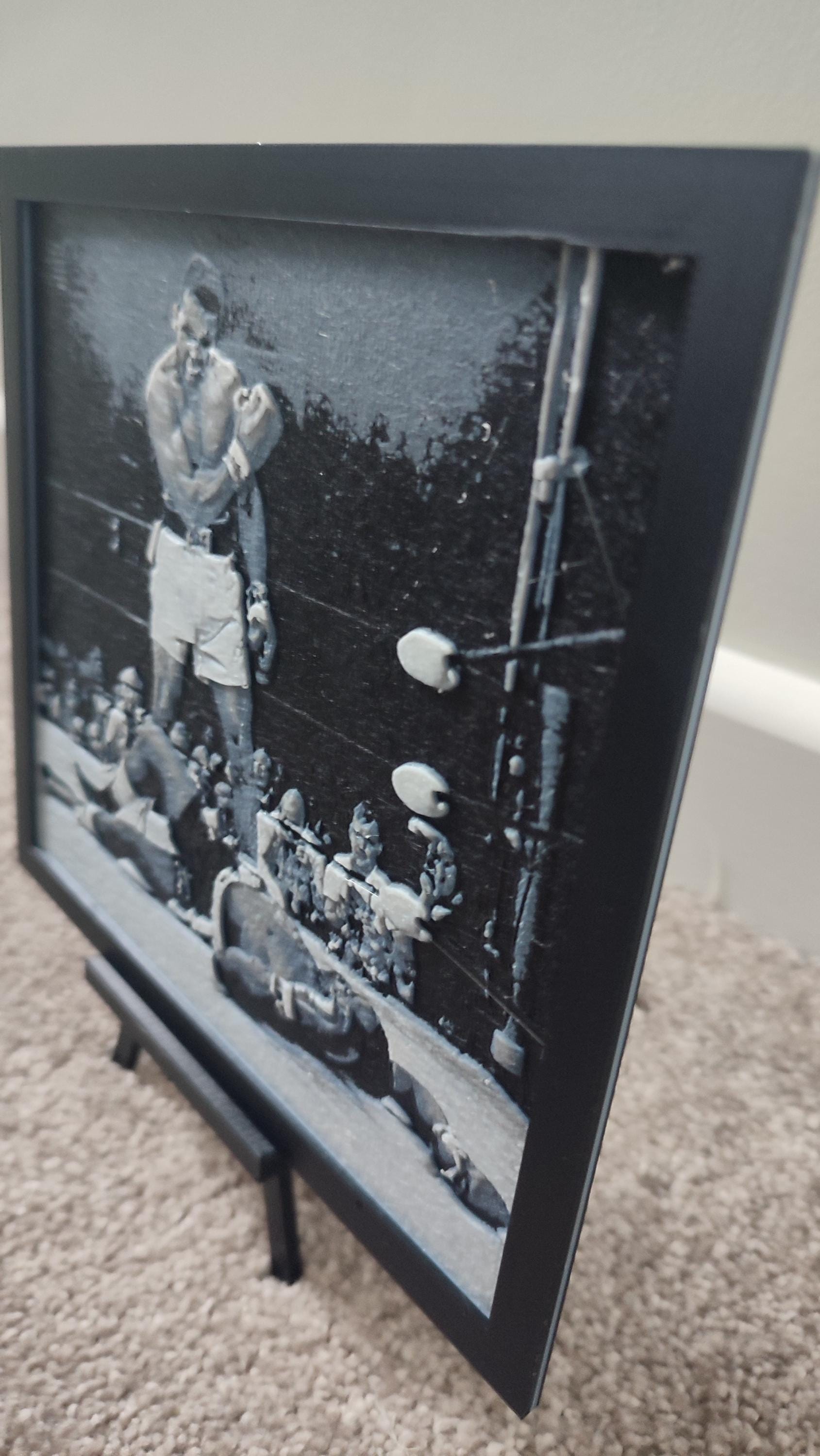 3D Printed Muhammad Ali Vs Sonny Liston | Iconic Boxing Photo ...