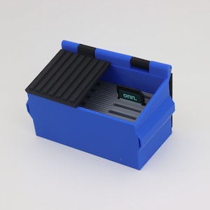 Mini estojo para cartão SD Dumpster, suporte para cartão SD em miniatura para armazenamento de mesa, organizador de cartão para presente de escritório, presentes impressos em 3D para colegas de trabalho nerds