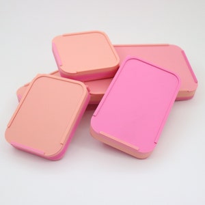 Matte Sherbet Diamond Art Tray with Sliding Lid and Stopper