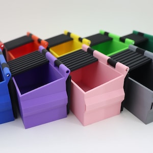 Mini Dumpster Desk Organizer Colorful Miniature Office Storage Trash holder for Office Garbage