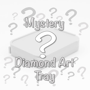 Mystery Diamond Art Drill Tray with Lid & Stopper - Random Color/Size