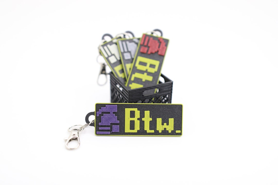 Runescape Font Ironman Helmet BTW Keychain OSRS Lobster Clasp RS Swivel