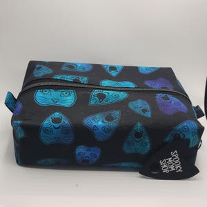 Cat Face Planchette Travel Bag, Spooky Cosmetic Storage