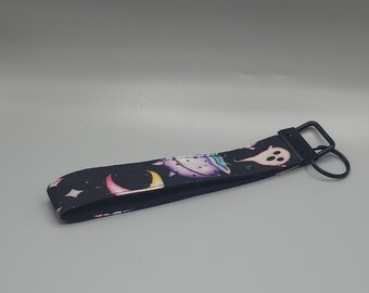 Black witchy Wristlet keychain spooky accessory