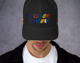 Gorra de malla I Love House Music