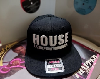 3D Puff Snapback House Music Hat