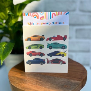 Cars temporary tattoos, kids tattoos, temporary tattoos, fast cars