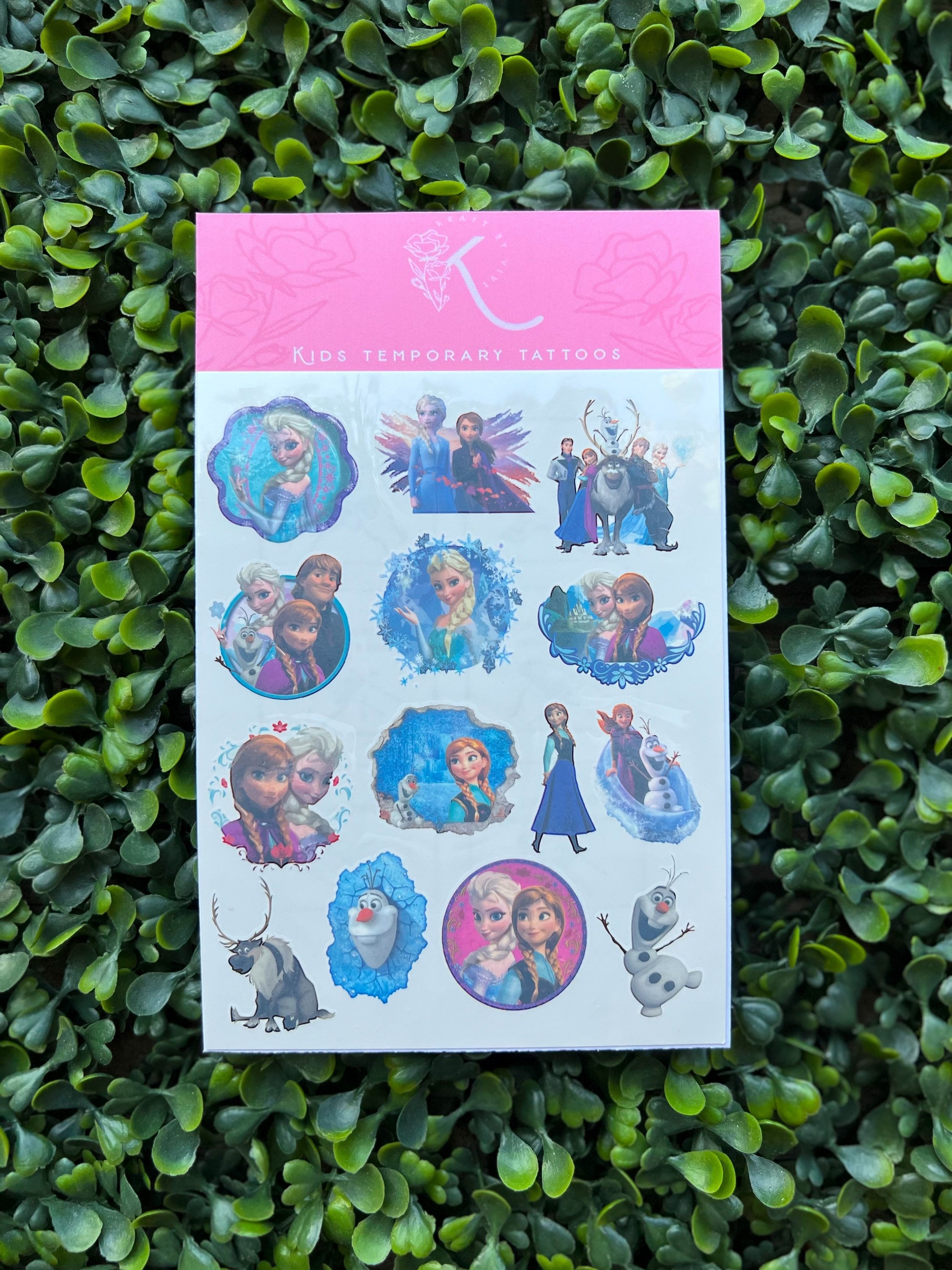 Tatuajes Temporales Glow-in-the-Dark De Frozen – 180+ Diseños Brillantes Para Niñas Y Niños – Idea Para Fiestas Y Regalos