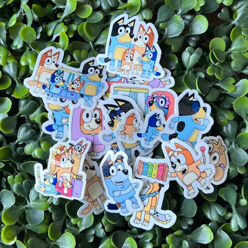 Bluey Sticker 15 Waterproof Stickers Etsy