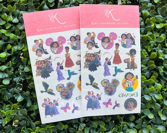 Encanto kids temporary tattoos