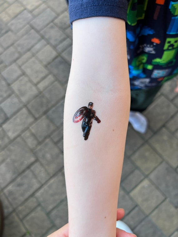Kids Temporary Tattoos Avengers Tattoos Captain America - Etsy Australia Kids Temporary Tattoos Avengers Tattoos Captain America - Etsy Australia