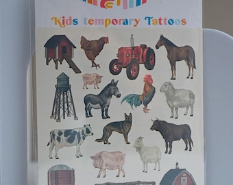 Farm tattoos, animals tattoo, old McDonalds party