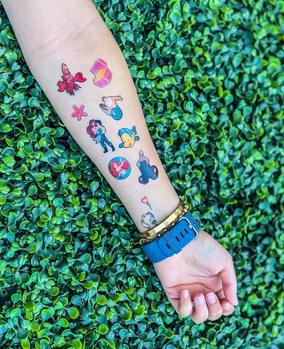 The Little Mermaid Temporary Tattoos for Kids Ariel Tattoos - Etsy Australia The Little Mermaid Temporary Tattoos for Kids Ariel Tattoos - Etsy Australia