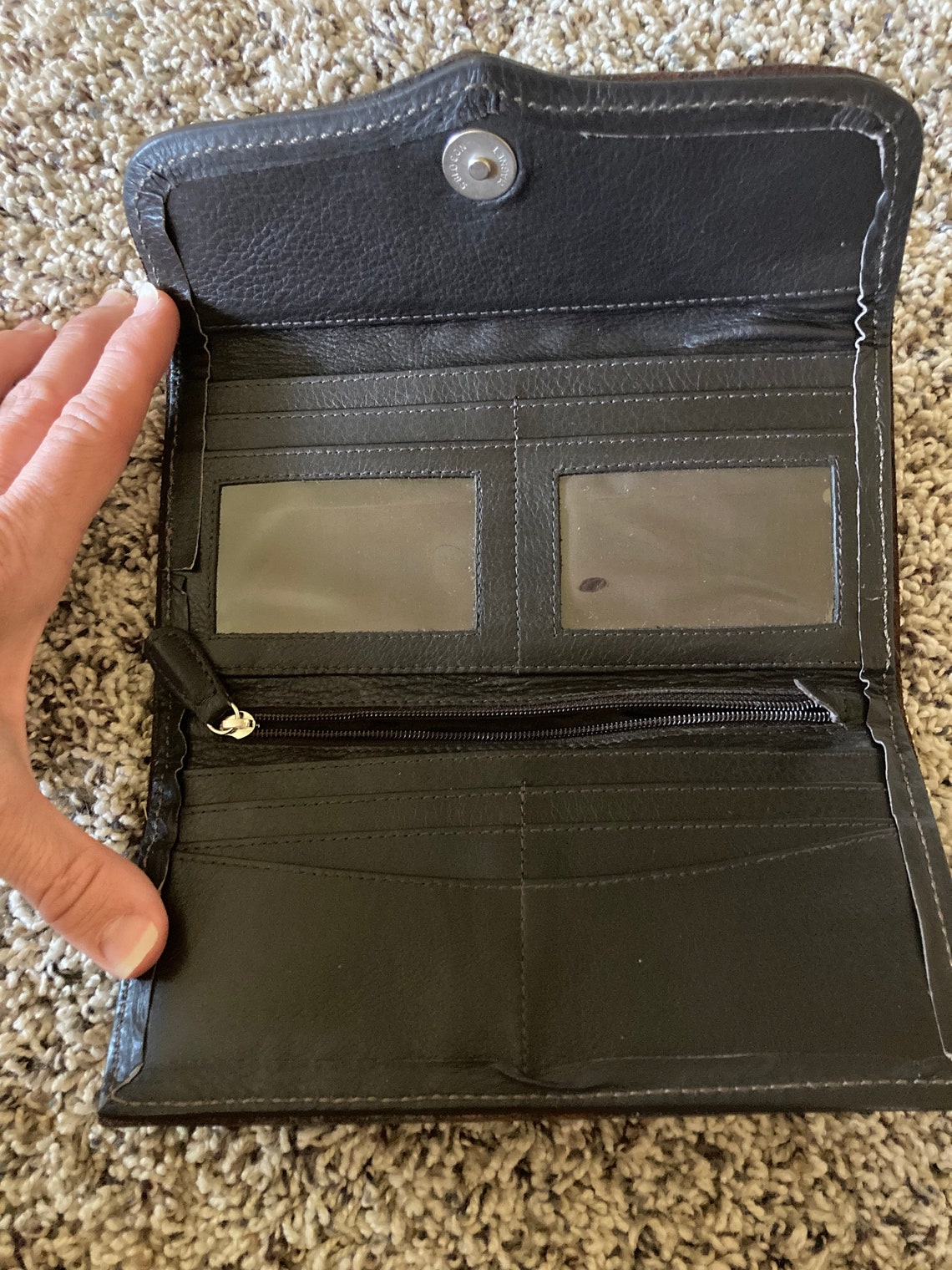 Leather Womens Tri-fold Wallet - Etsy