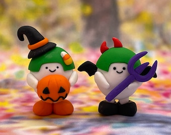 EggMony Halloween Handmade Polymer Clay Figures