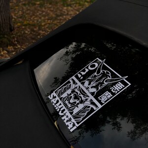 Samurai Decal Bumper Sticker