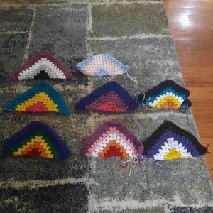 Crochet Pride Bandana: Soft Acrylic Yarn, LGBTQ+ Pride