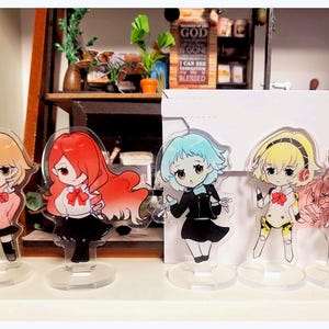 Persona Girls P3 - Mini voyageur debout en acrylique de 8 cm - Computer Buddy Kawaii