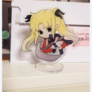 Fate Testarossa - 8cm Mini Acrylic Standee - Kawaii Deskpals Computer Buddy