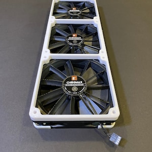 120mm PC Radiator Fan Shroud | Set of 360mm Radiator Fan Spacer - Etsy