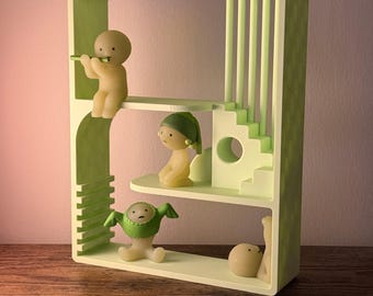 3D Printed Mid-Century Modern Display Shelf: Smiski & Mini Collectibles