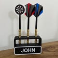 Custom Personalised Customisable 3 Dart Holder Display Stand - The Perfect Gift For Darts Fans! [UK SELLER]