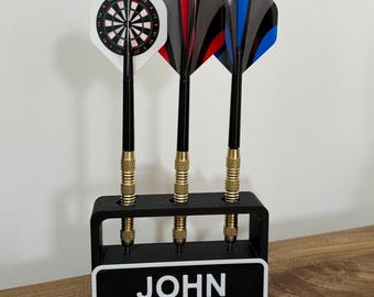 Suporte para dardos personalizado impresso em 3D – Presente para jogadores de dardos
