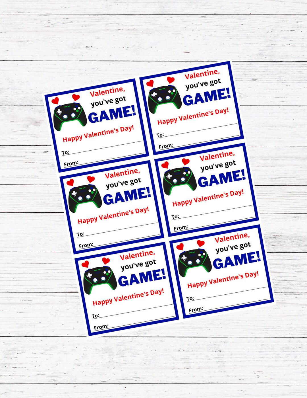 Video Game Valentines Cards, Printable Valentine Cards, Valentine ...