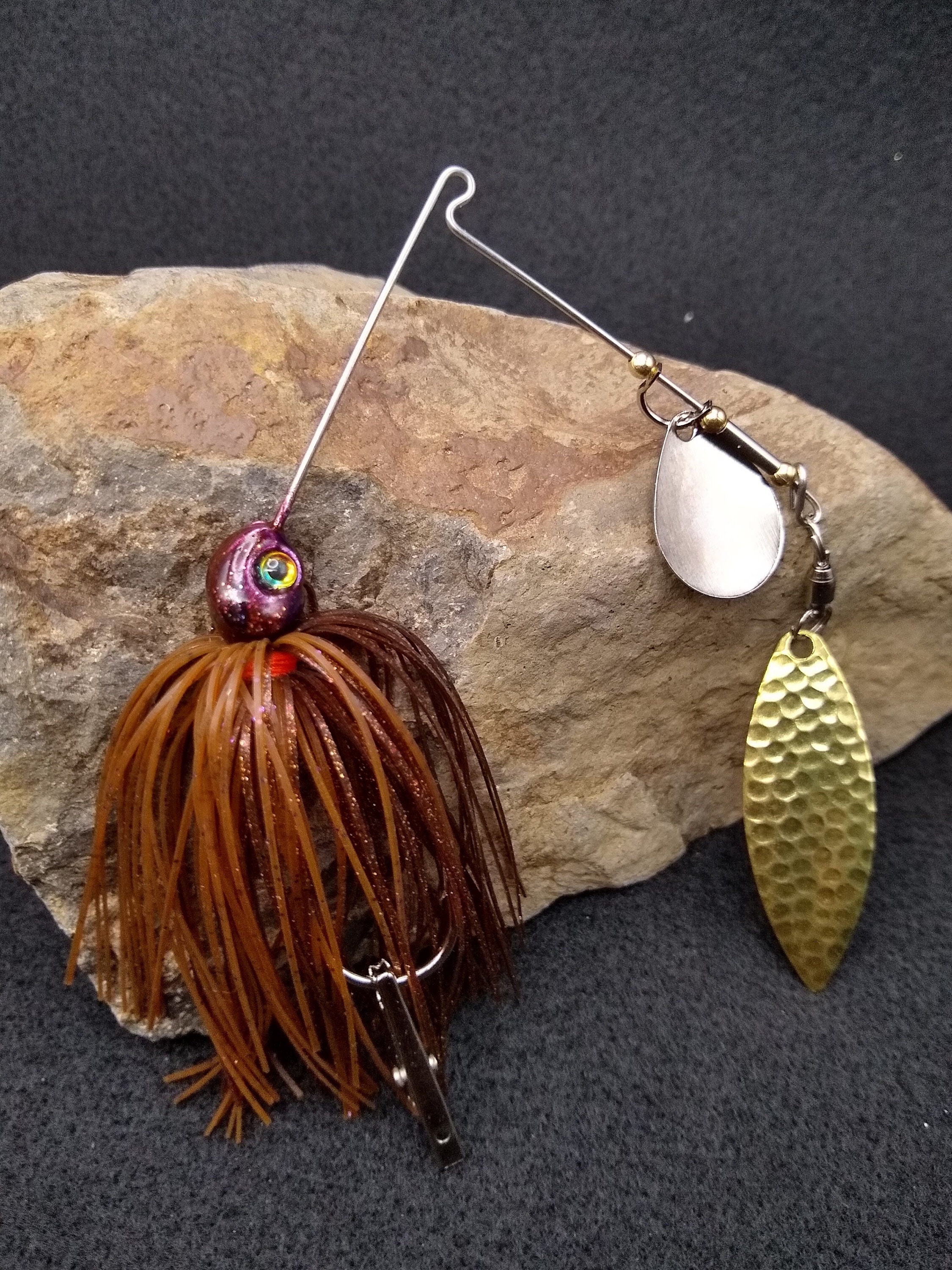 Rootbeer Spinnerbait, Bass Fishing Lure 