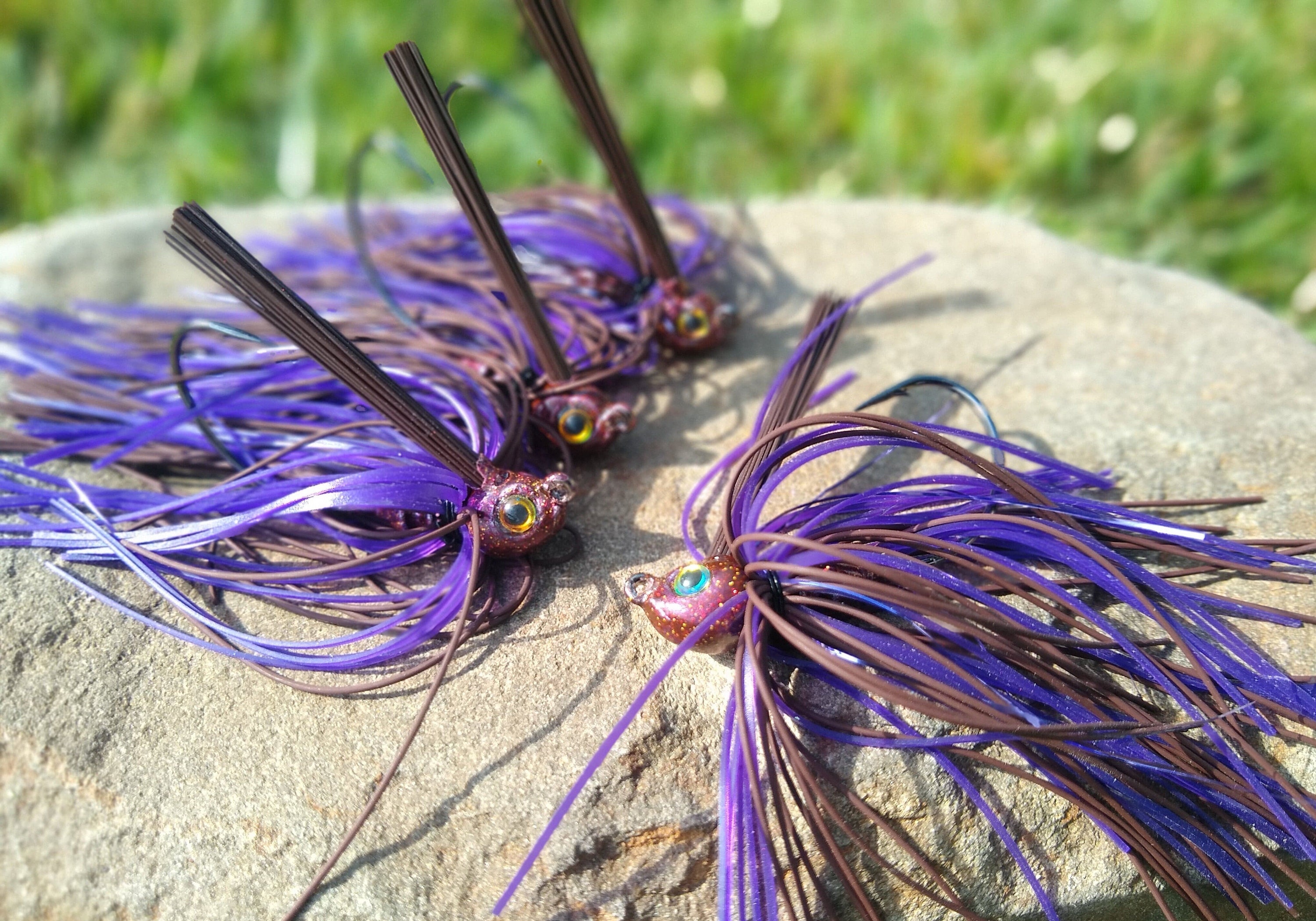 Peanut Butter & Jelly Swim Jig, Bass Fishing Lure 