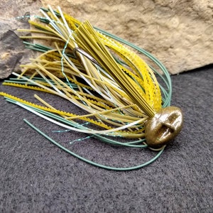 Green Pumpkin Football Jig, Bass Fishing Lure