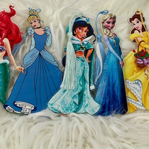DISNEY inspired BOOKMARKS / Princess bookmarks / bookmarks / Cinderella / Frozen / Little Mermaid / Belle