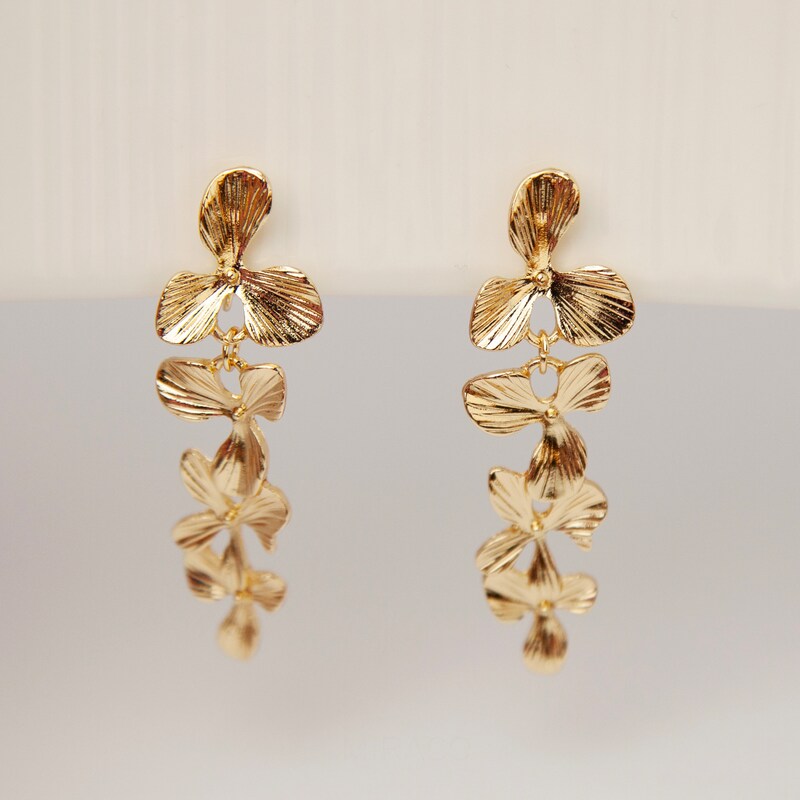 Floral Clip Earrings