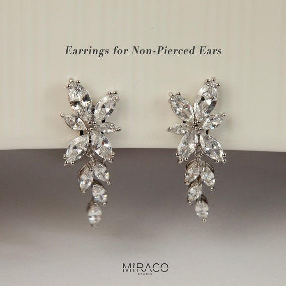 Non pierced shop diamond earrings
