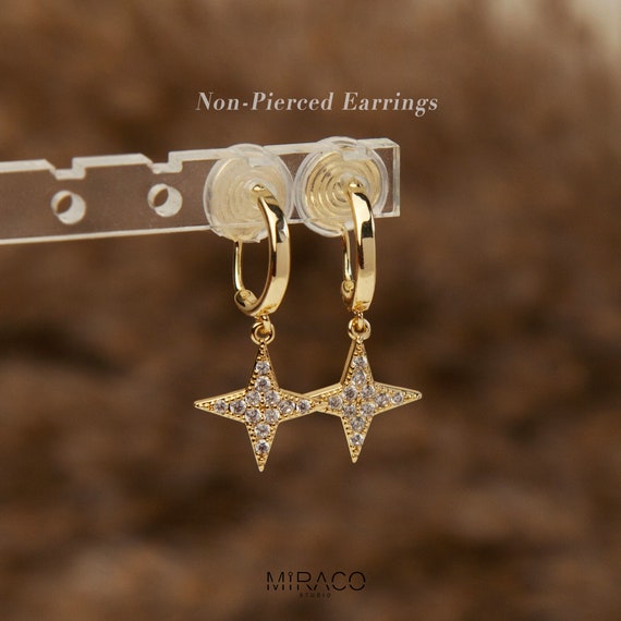 Clip on hotsell star earrings